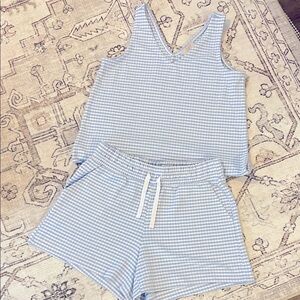 Women's Blue and White loungewear set